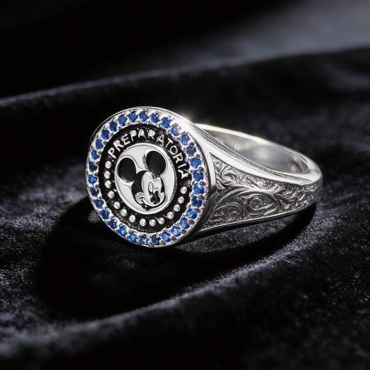 Anillo de Graduación Mickey en Plata 925 - PP21