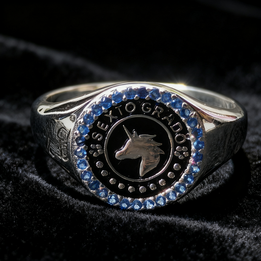 Anillo de Graduación Sexto Grado en Plata 925 | Sueño Mágico MD16