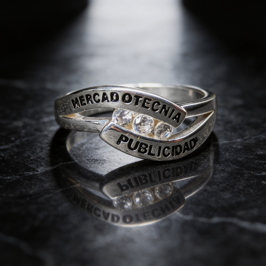 Anillo de Graduación Mercadotecnia y Publicidad Modelo MP-AN-013