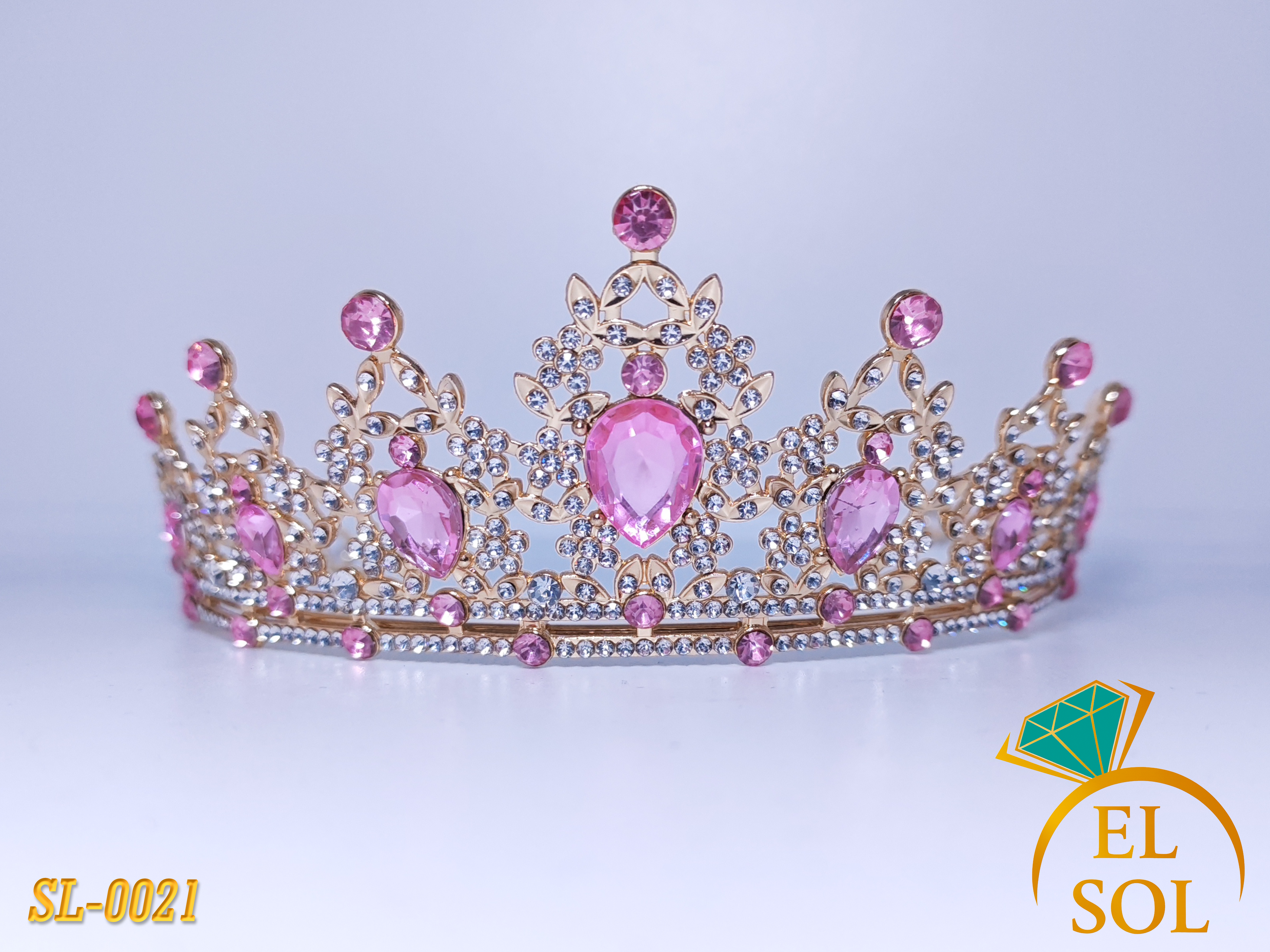 Corona Real Rosa Dorada