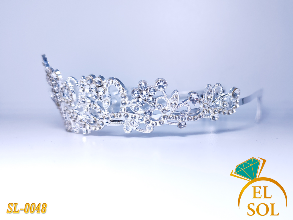 Corona Plateada Cristal Imperial