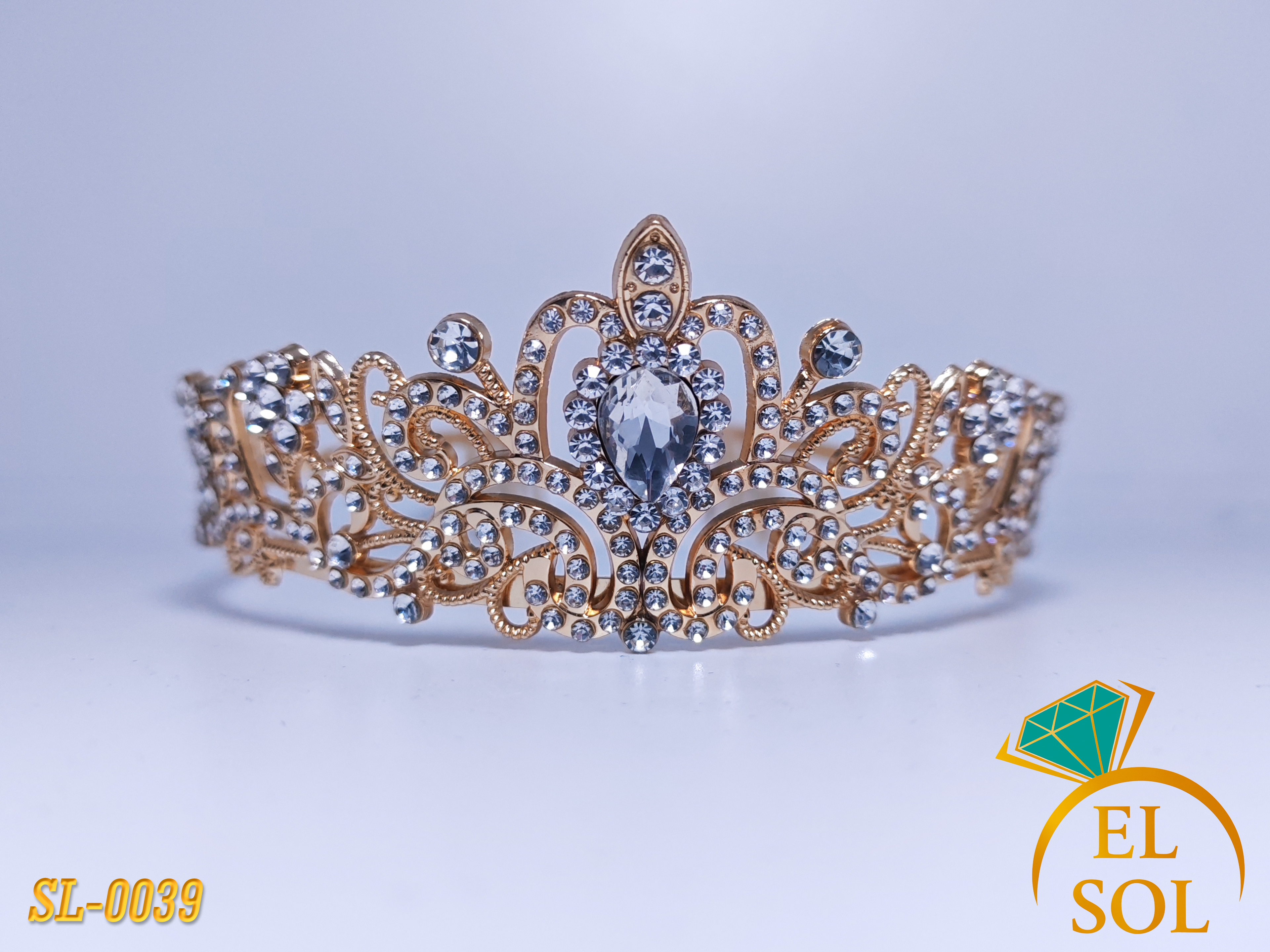 Corona Dorada Diamante Real