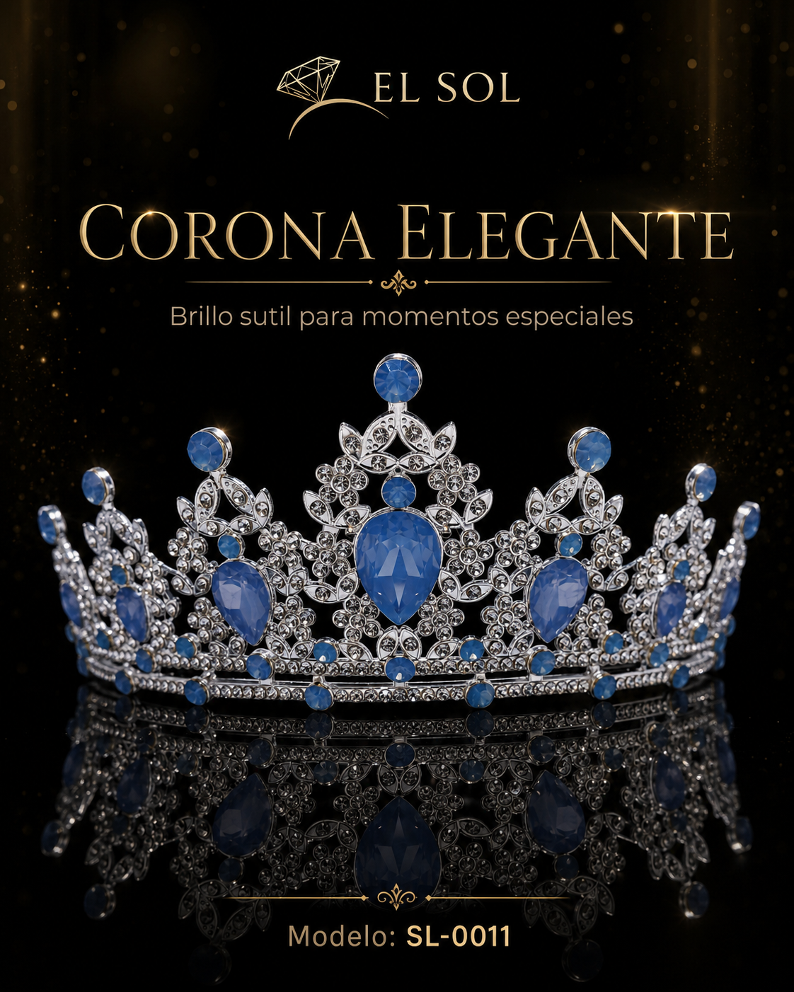 Corona Real Celeste Plata - 0011