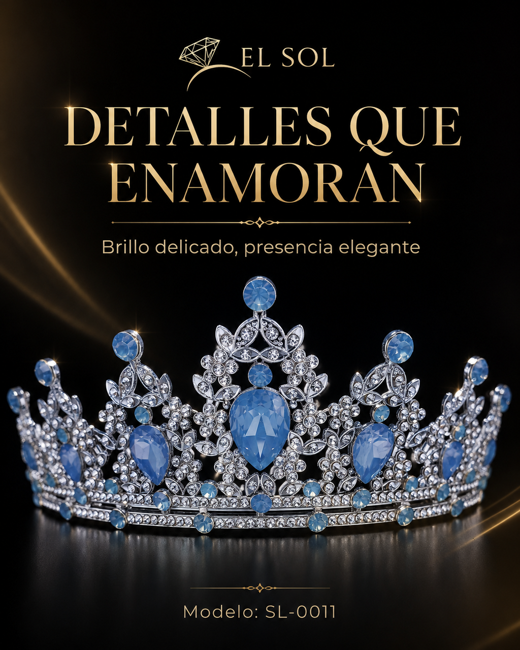 Corona Real Celeste Plata - 0011
