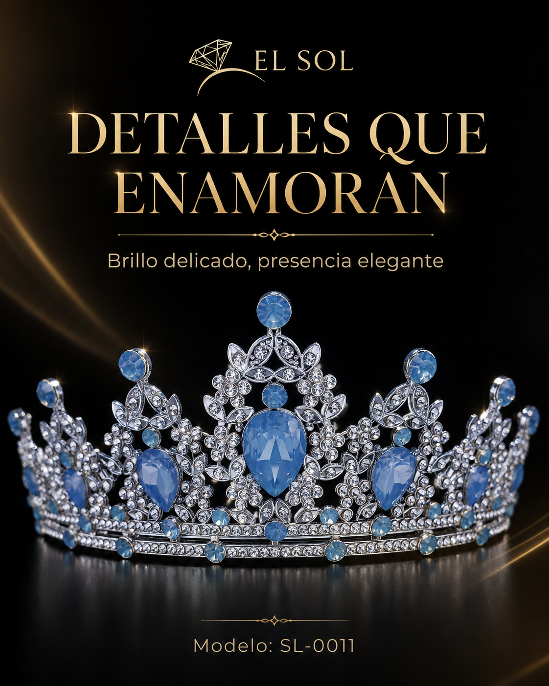 Corona Real Celeste Plata - 0011