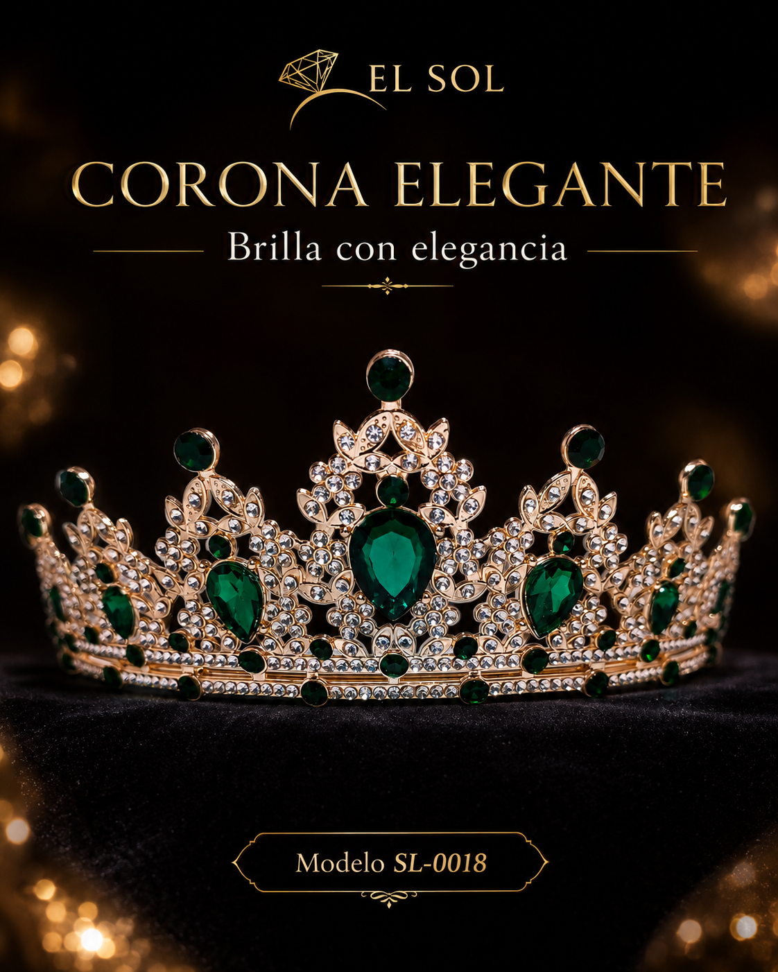 Corona Real Esmeralda Oro - 0018