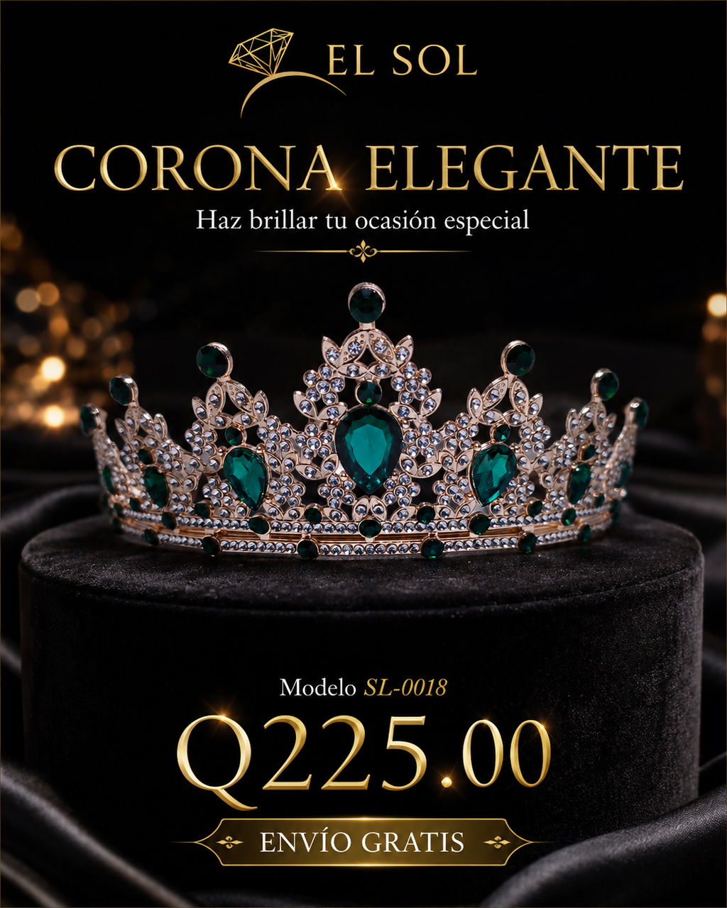 Corona Real Esmeralda Oro - 0018