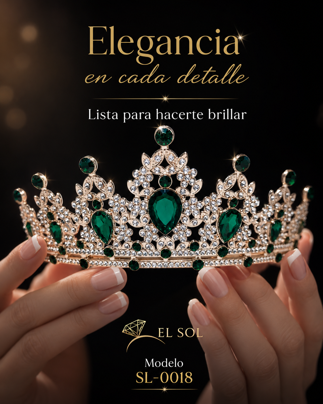 Corona Real Esmeralda Oro - 0018