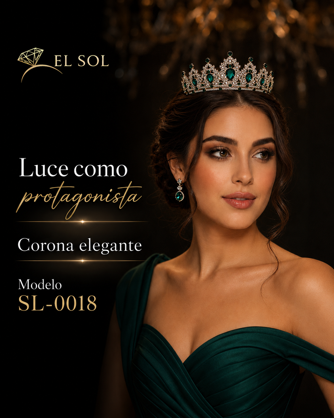 Corona Real Esmeralda Oro - 0018