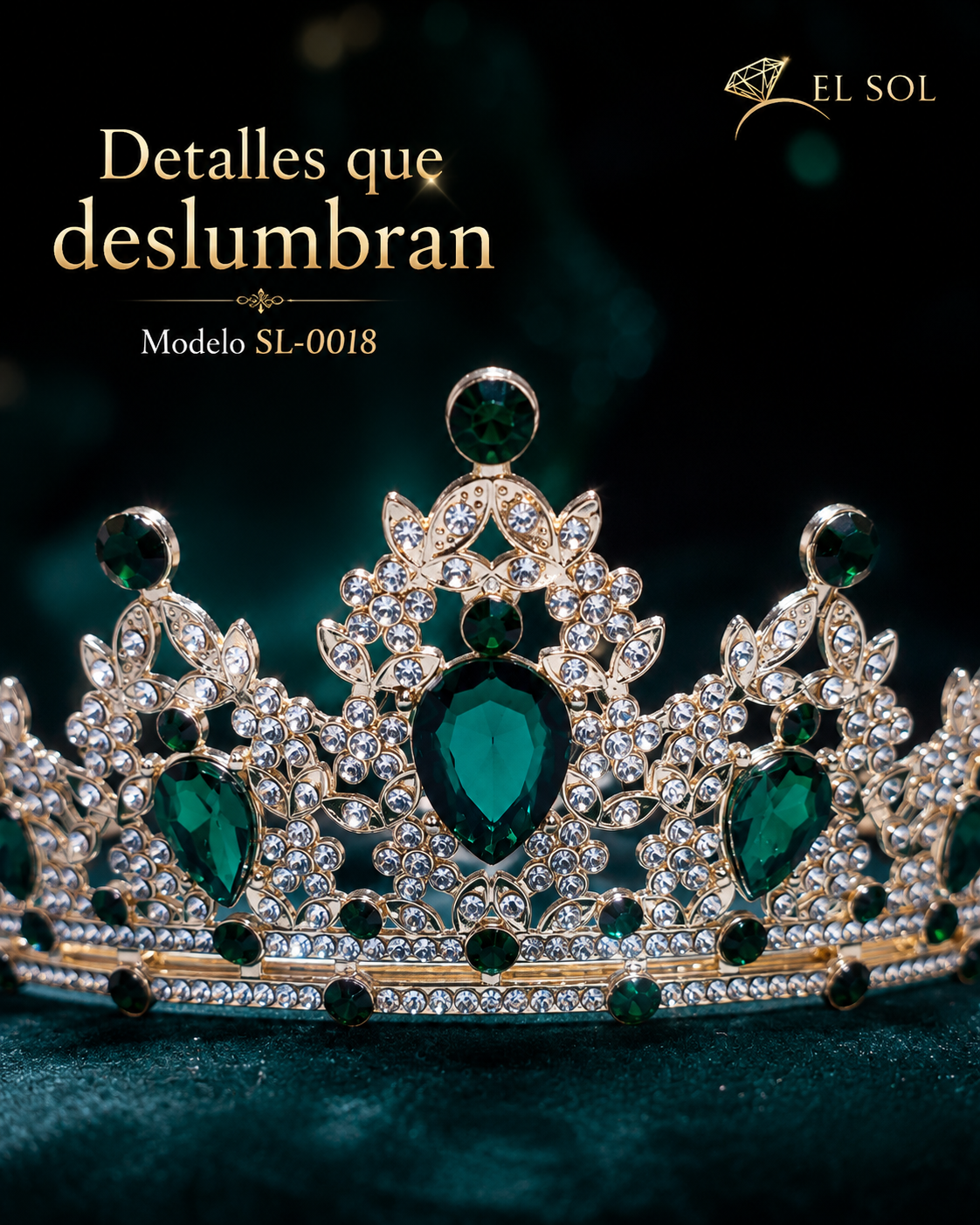 Corona Real Esmeralda Oro - 0018