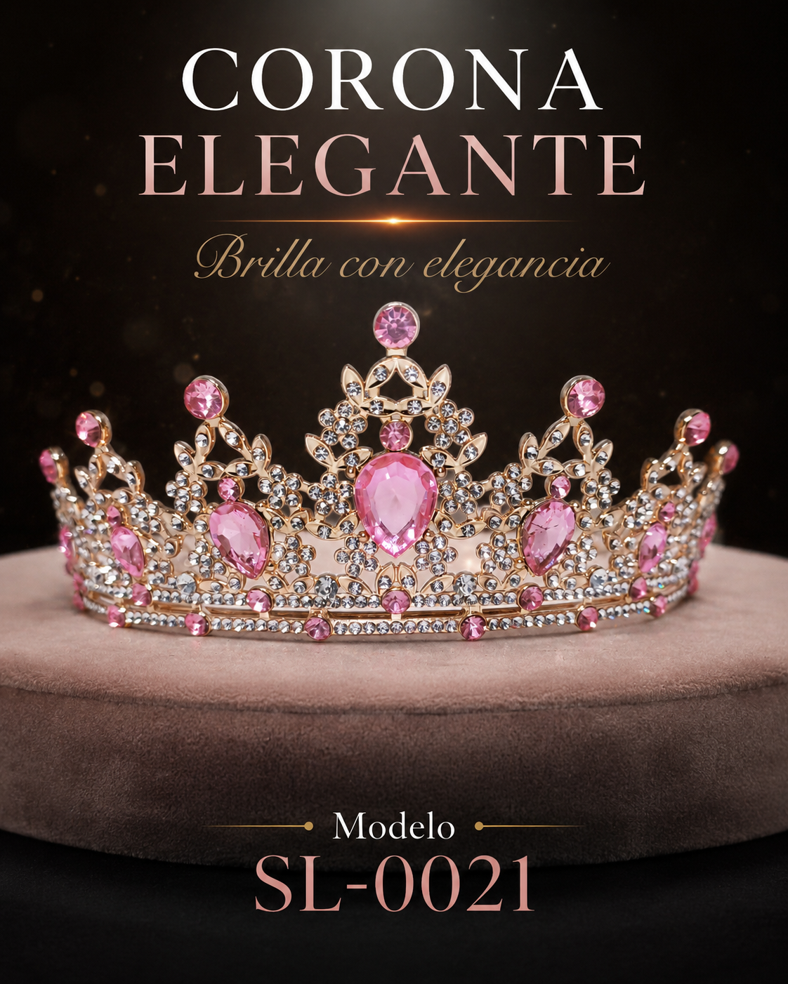Corona Real Rosa Dorada - 0021
