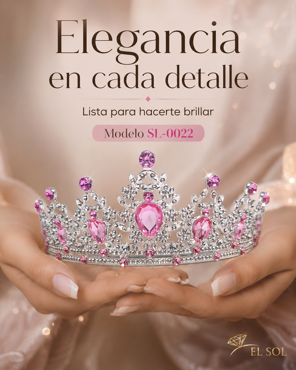 Corona Real Rosa Dorada - 0022