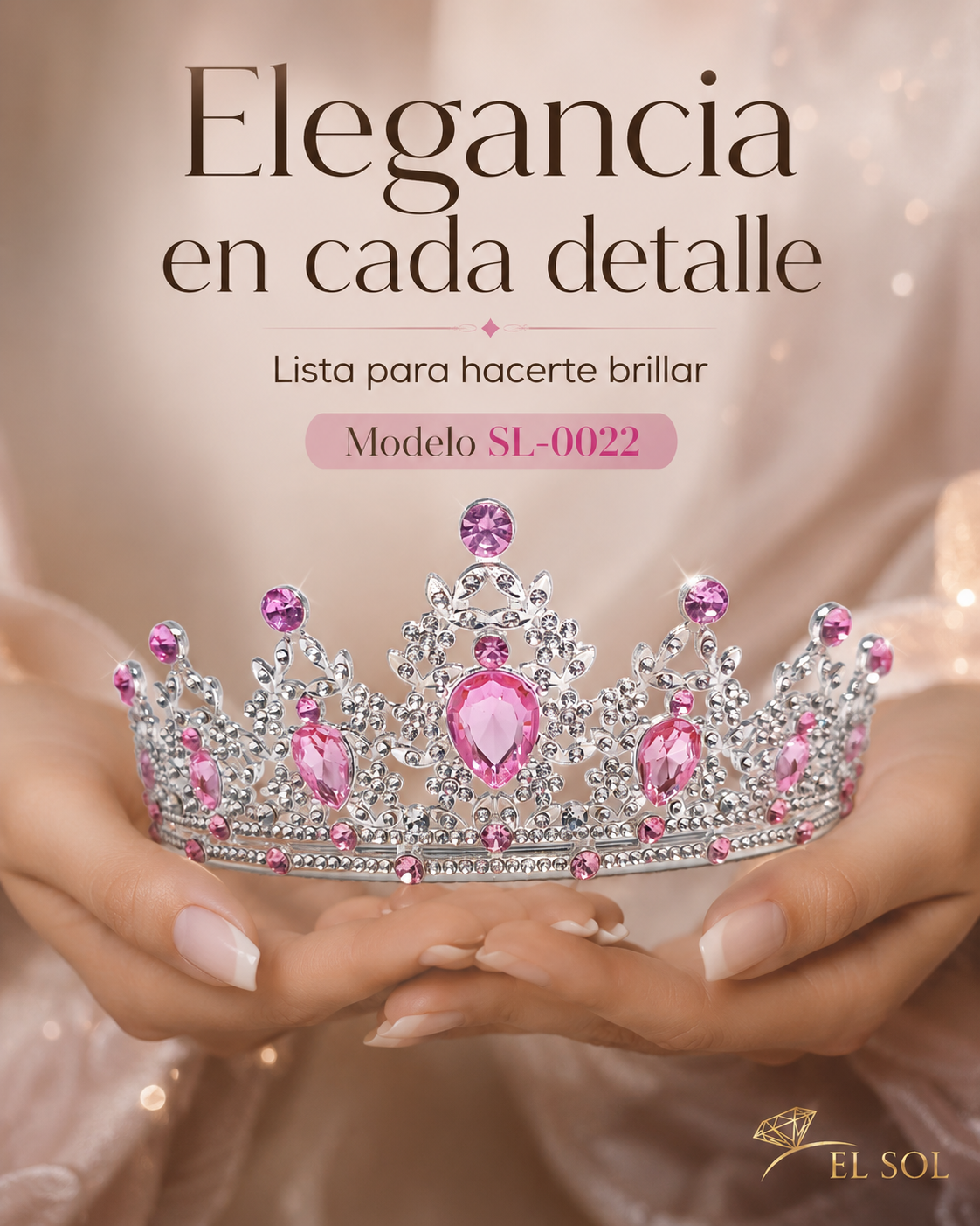 Corona Real Rosa Dorada - 0022