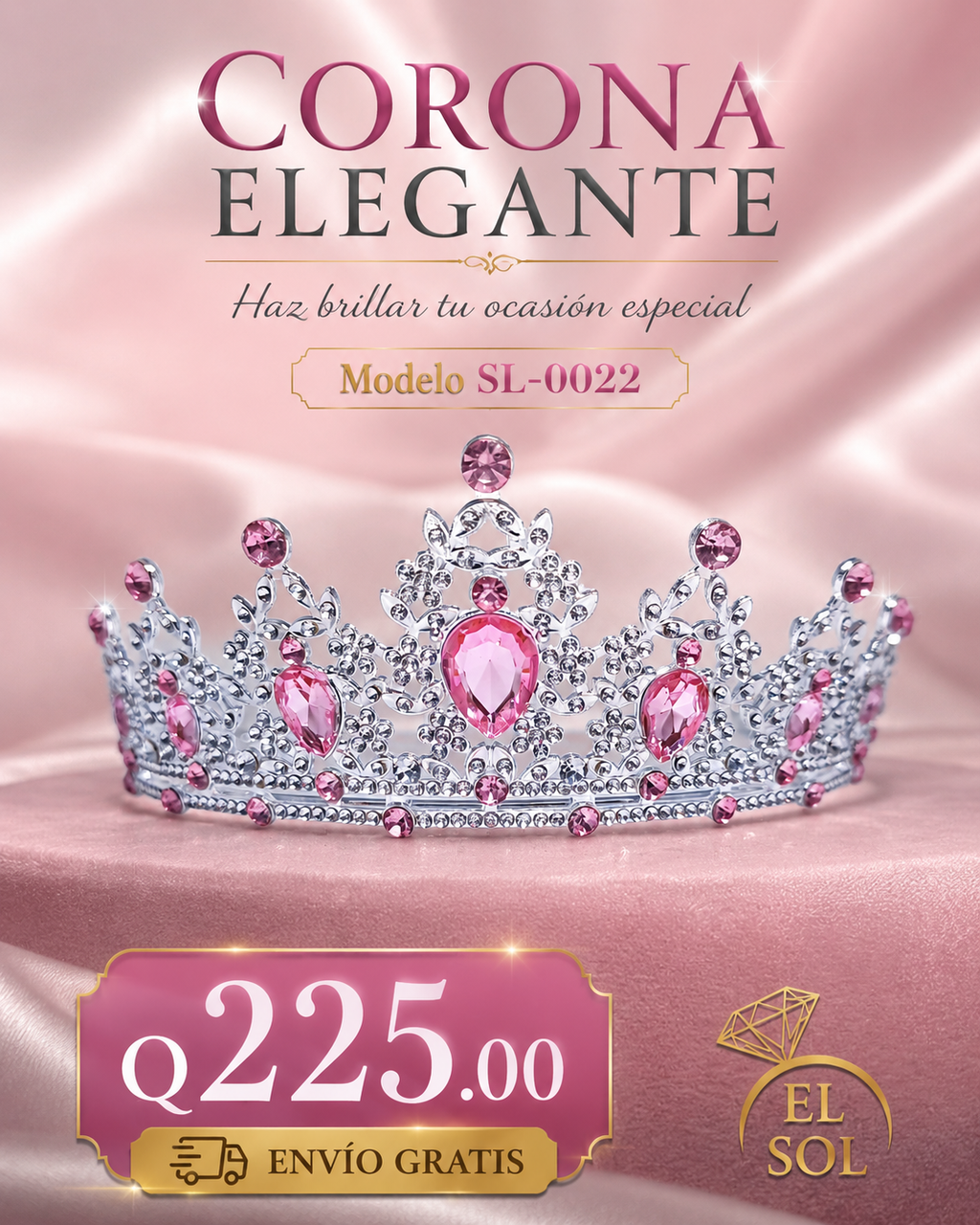Corona Real Rosa Dorada - 0022