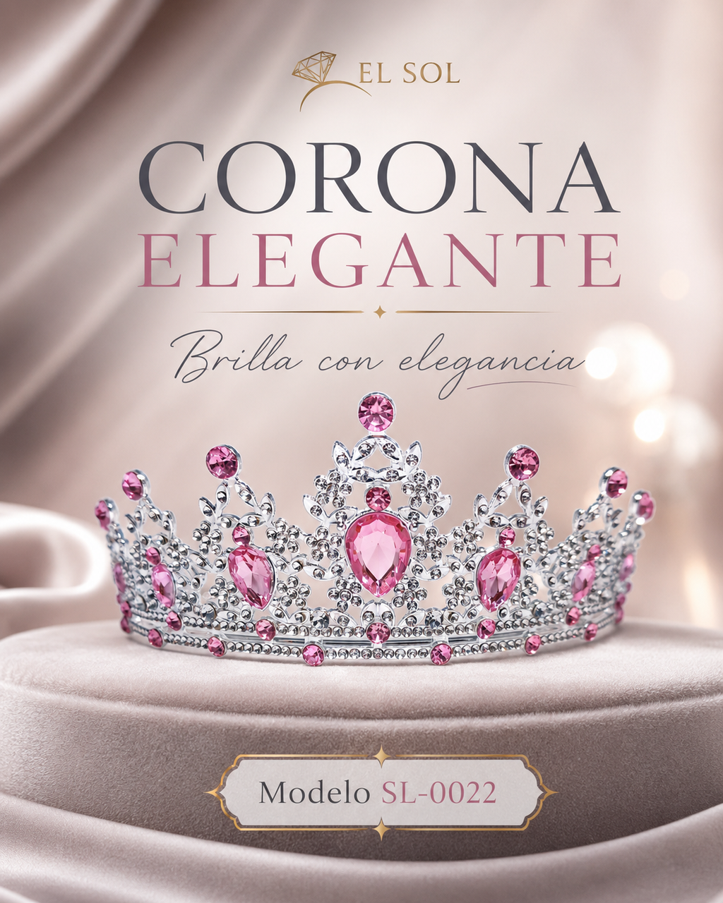 Corona Real Rosa Dorada - 0022