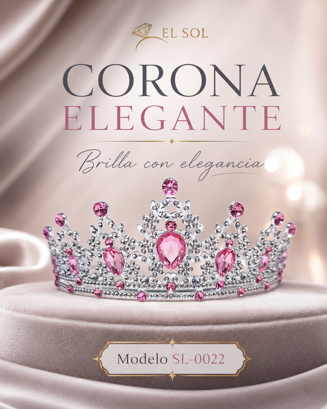 Corona Real Rosa Dorada - 0022
