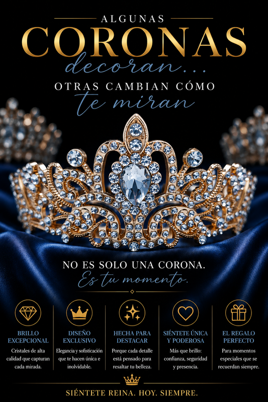 Corona Dorada Diamante Real