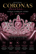 Corona Plateada Rosa Encanto
