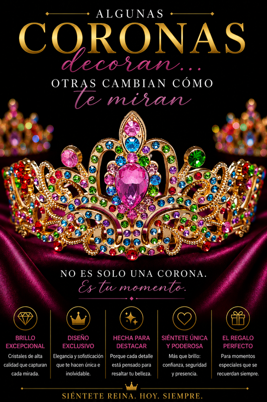 corona Multicolor Fantasía Real
