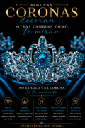 Corona Plateada Zafiro Celestial