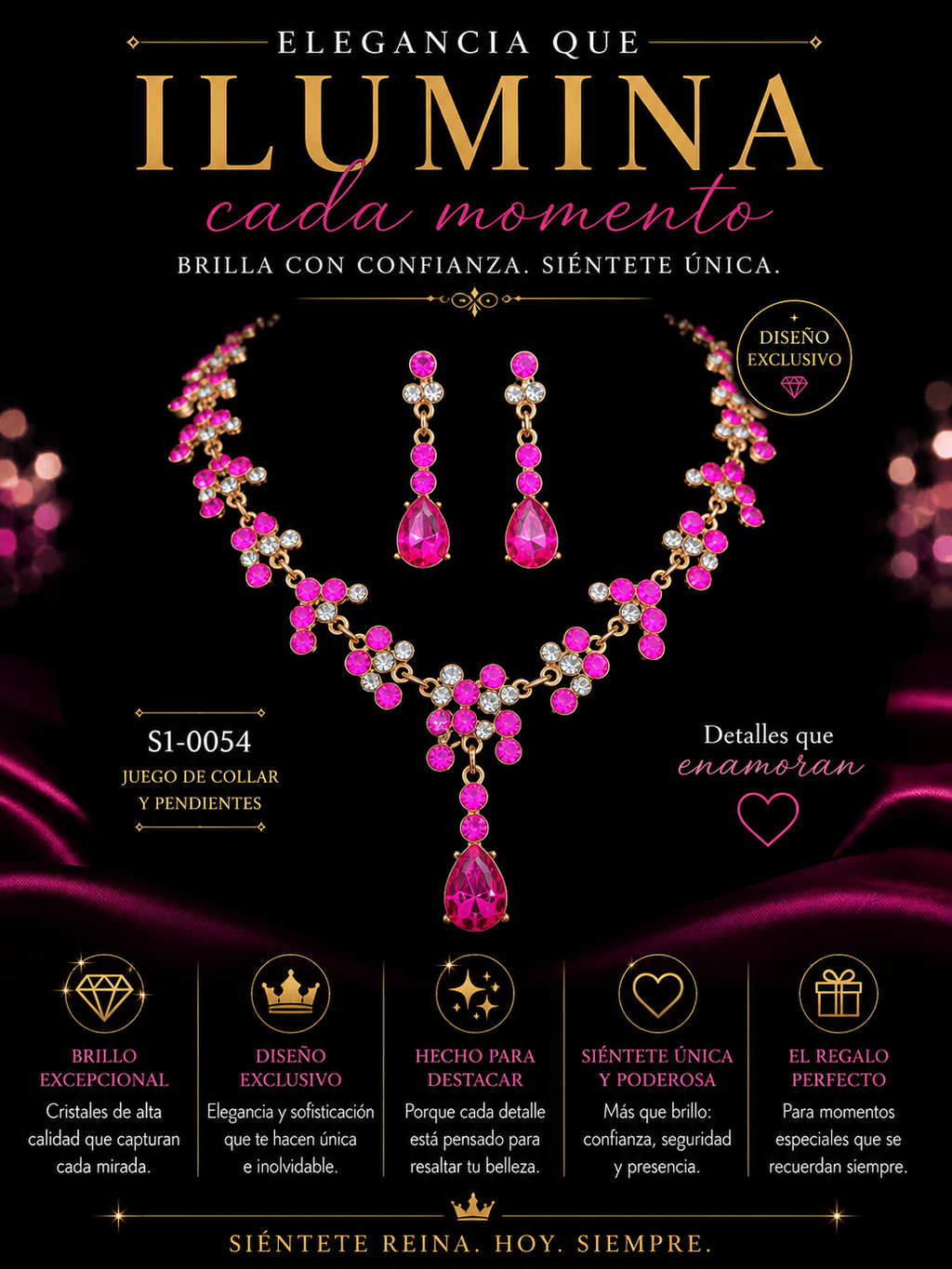 Juego “Encanto Fucsia”