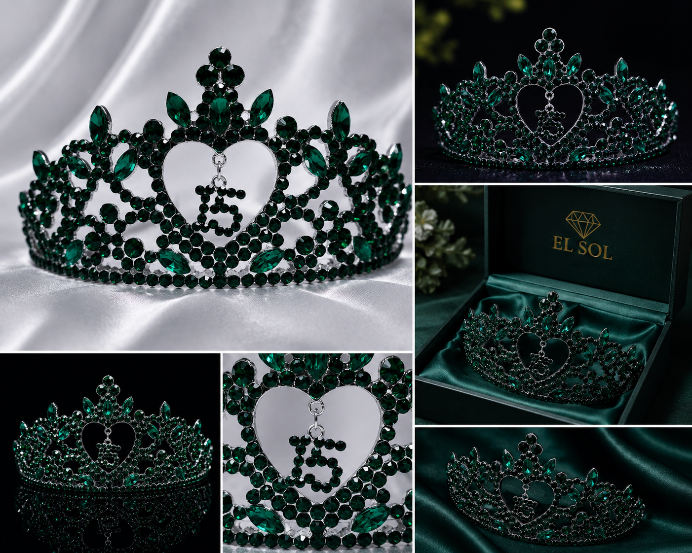 Corona Corazón Esmeralda - EMERALD ROYALE XV