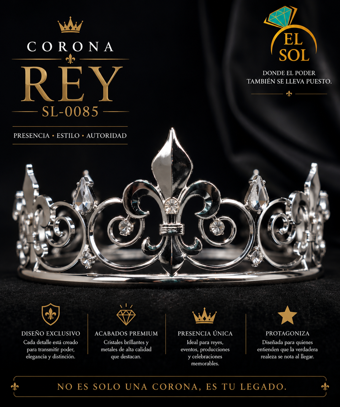 Corona Real Plata Clásica