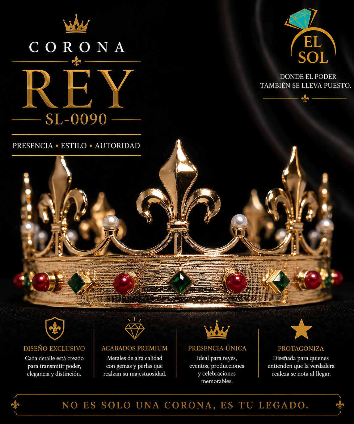 Corona Real Clásica Multicolor CERRADO