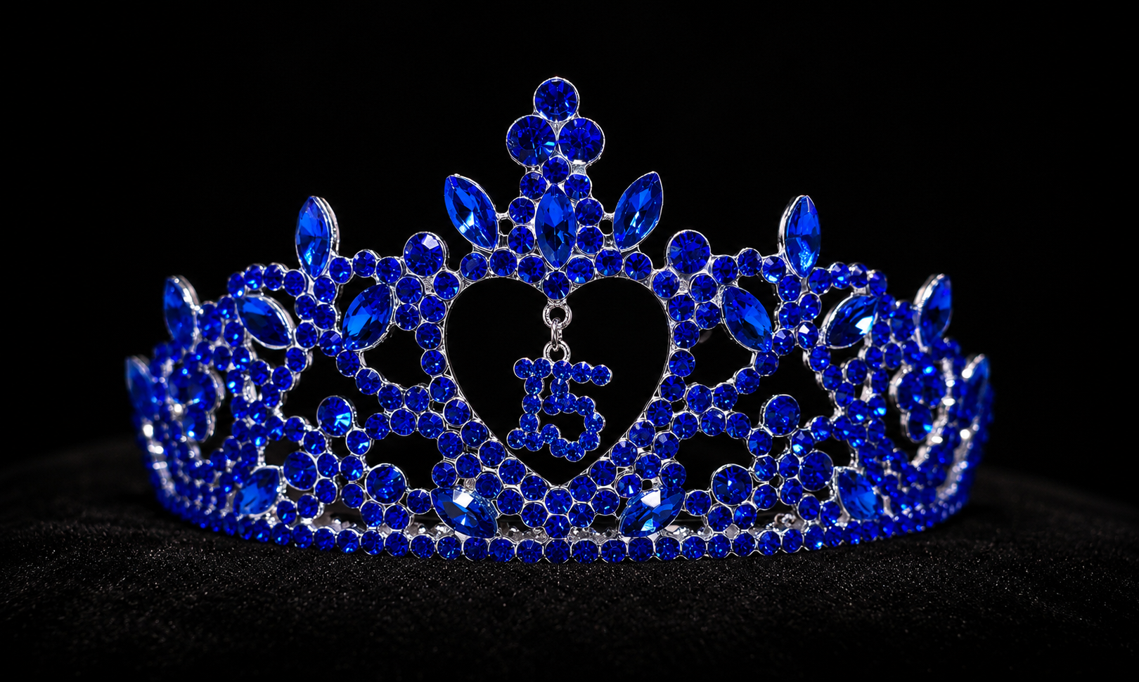 Corona Corazón Zafiro