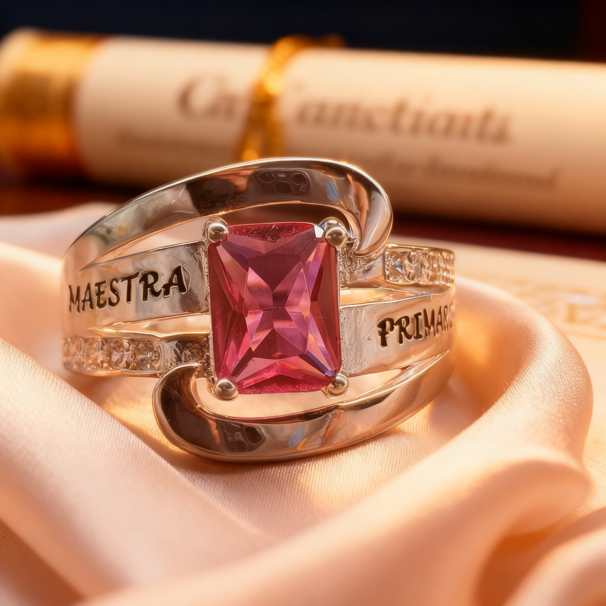 Anillo Graduación Maestr@ Primaria MP03