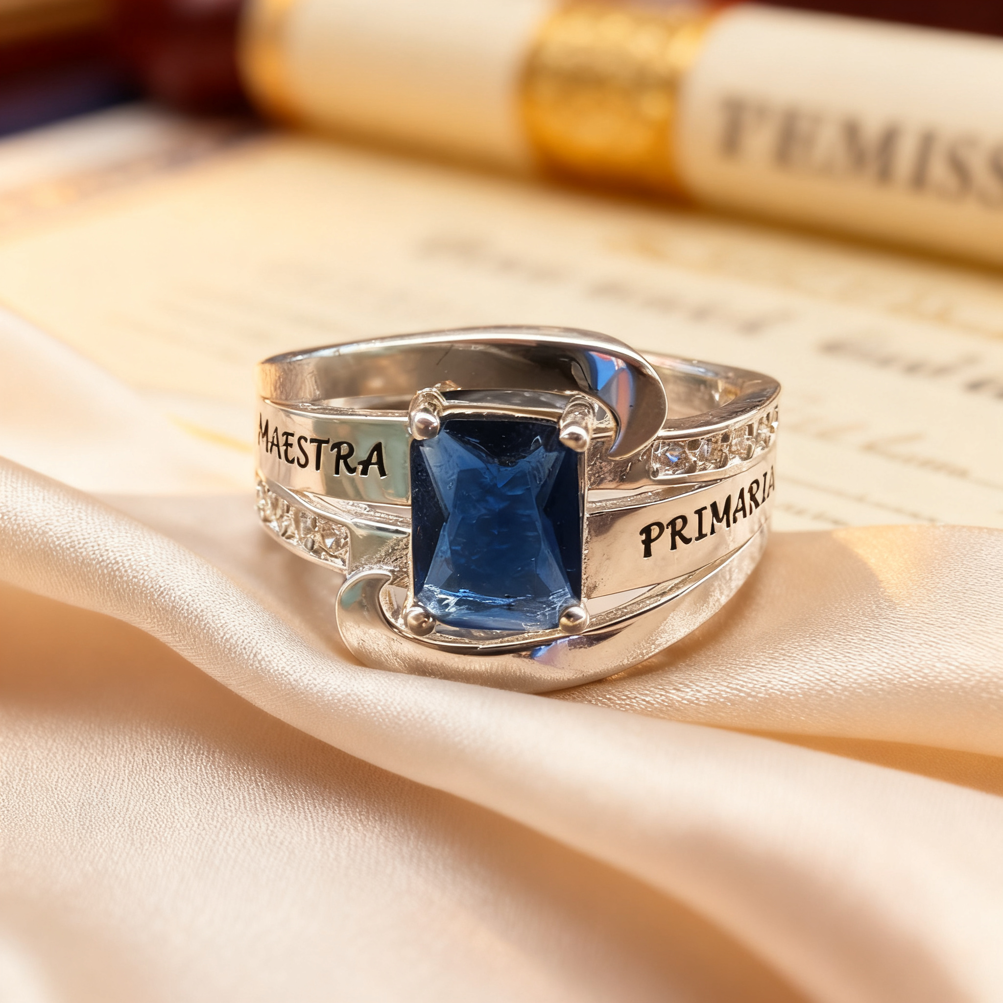 Anillo Graduación Maestr@ Primaria MP03
