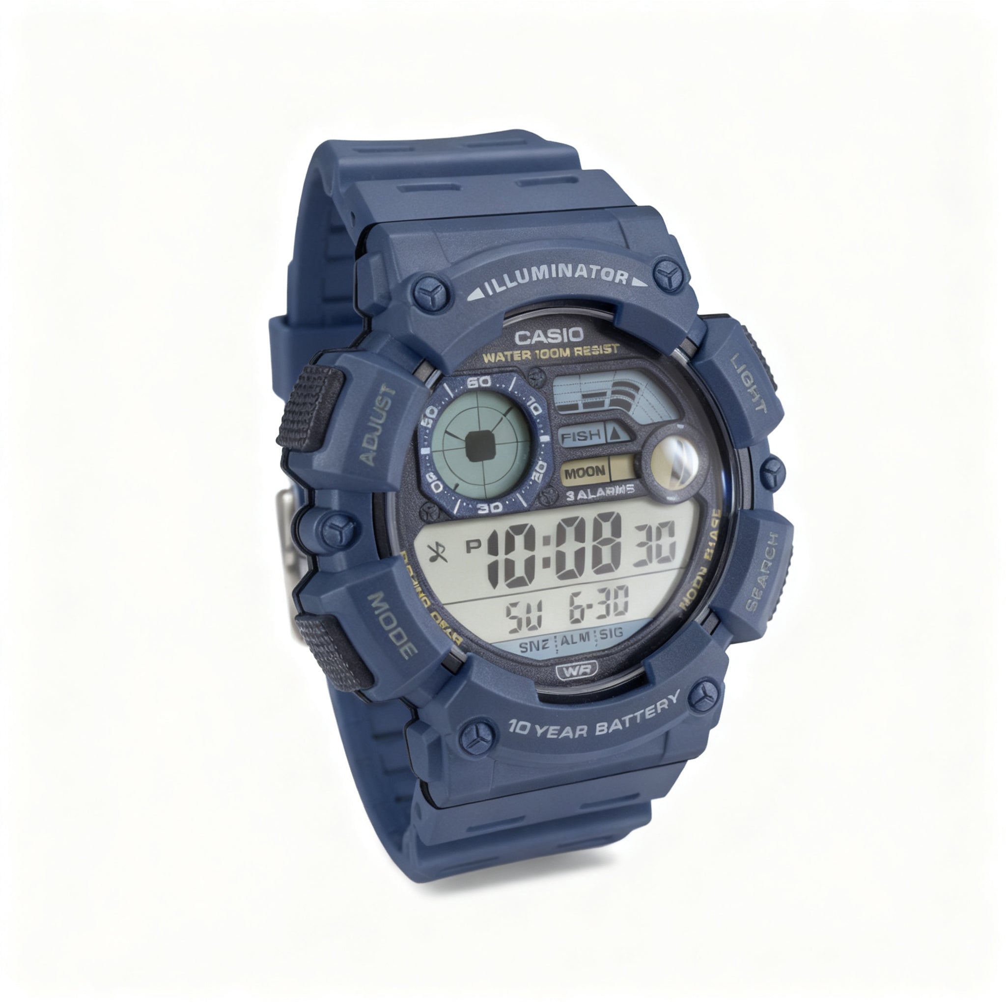 Reloj Casio WS-1500H-2AV Fishing Gear Digital Azul 100M