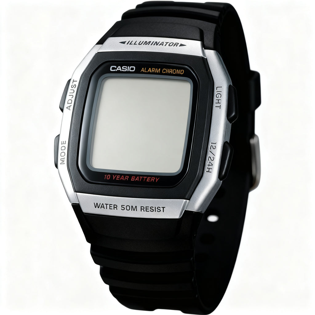 Reloj Casio W-96H-1AV Digital Negro Illuminator – Caballero