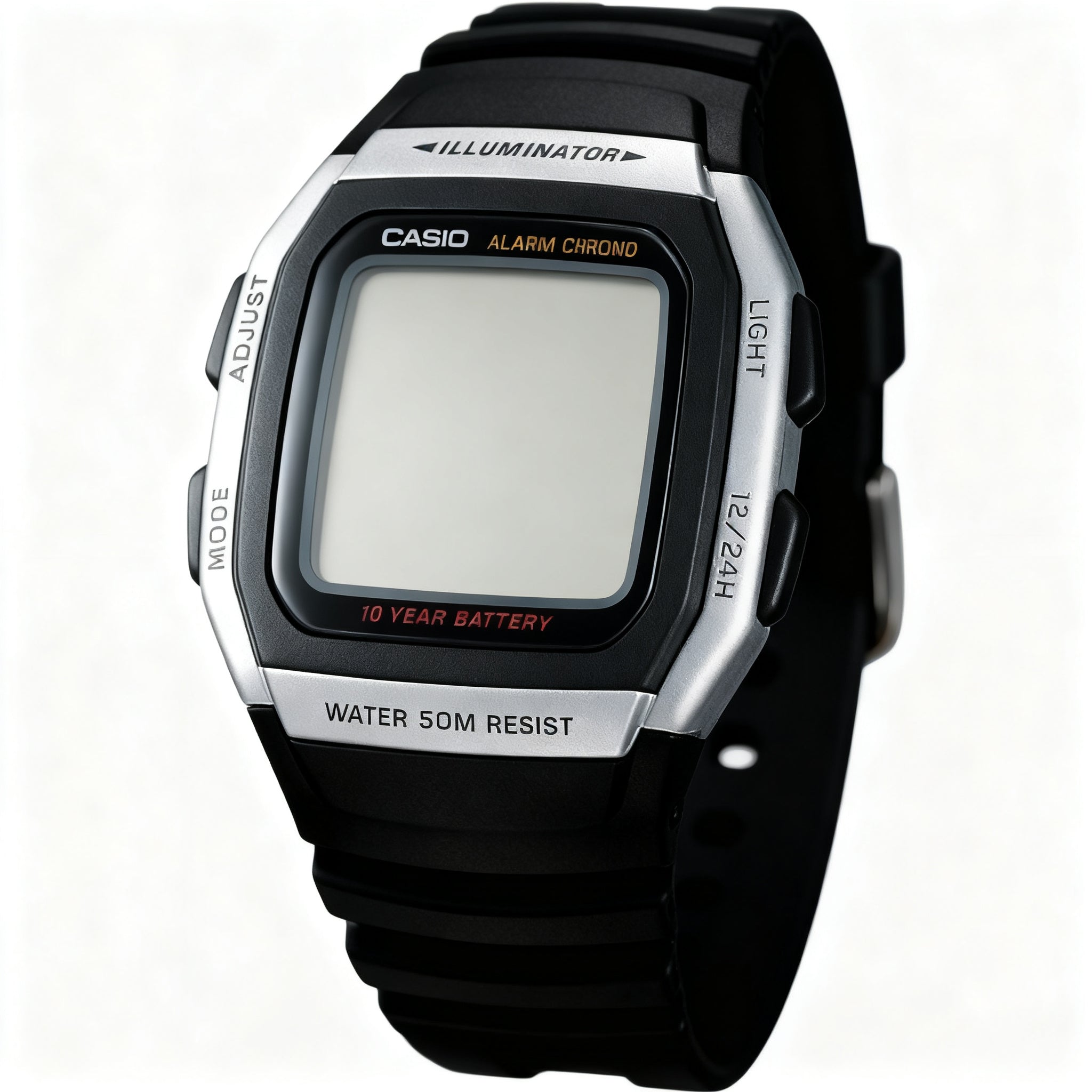 Reloj Casio W-96H-1AV Digital Negro Illuminator – Caballero