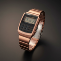 Reloj Casio Calculadora Vintage – Tono Rose Gold