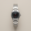 Reloj Racklo Superior Analógico Plateado Esfera Negra 3ATM – Caballero