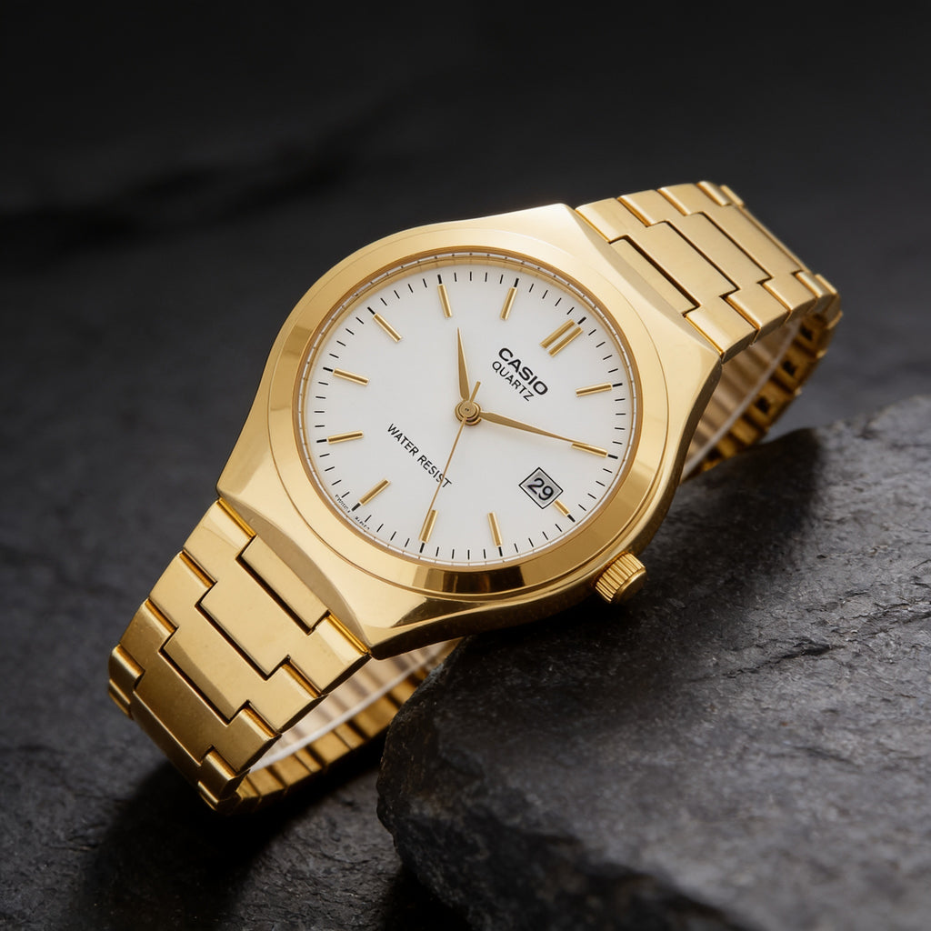 Reloj Casio MTP-1170N-7A Analógico Dorado Esfera Blanca – Caballero