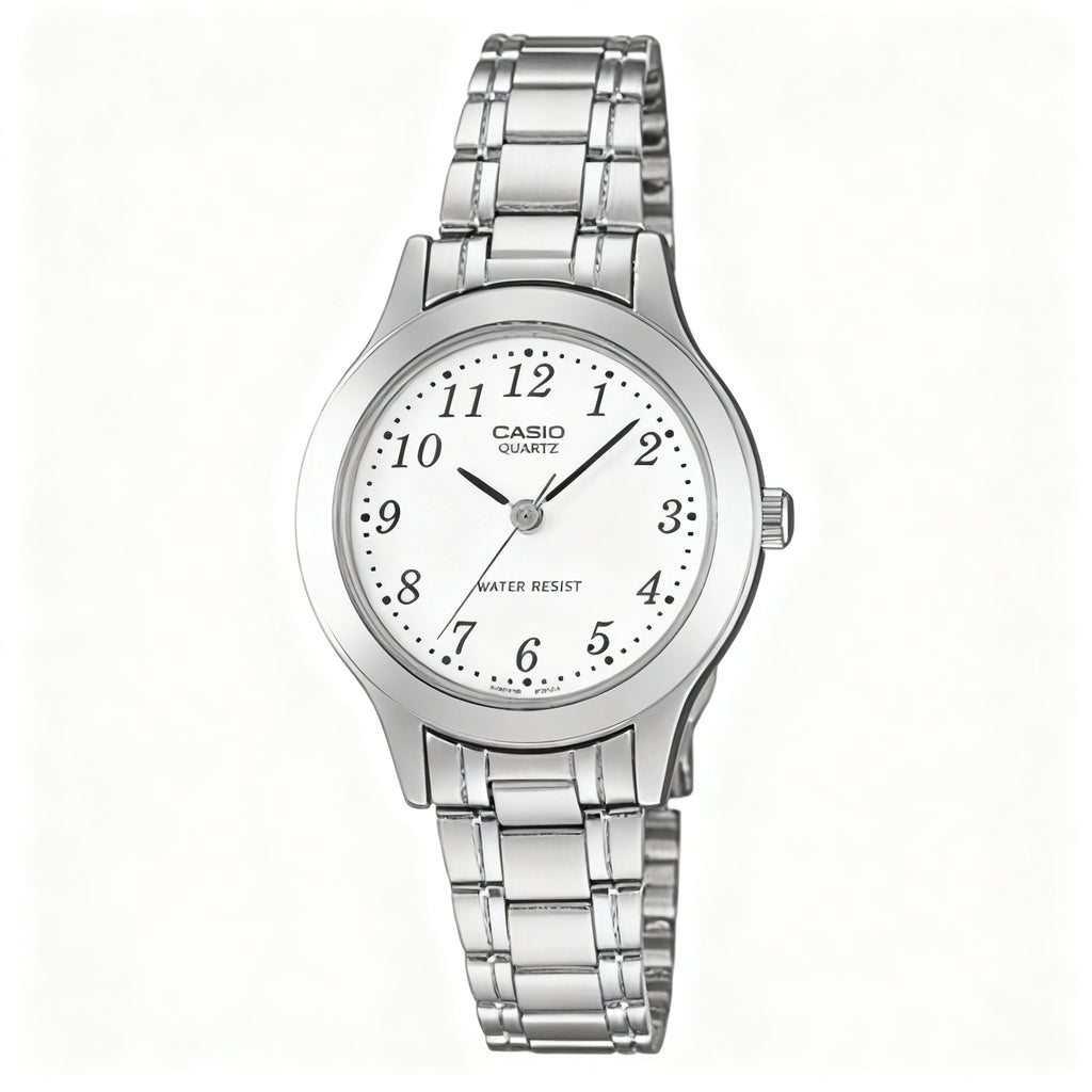 Reloj Casio LTP-1128A-7B Analógico Plateado – Dama