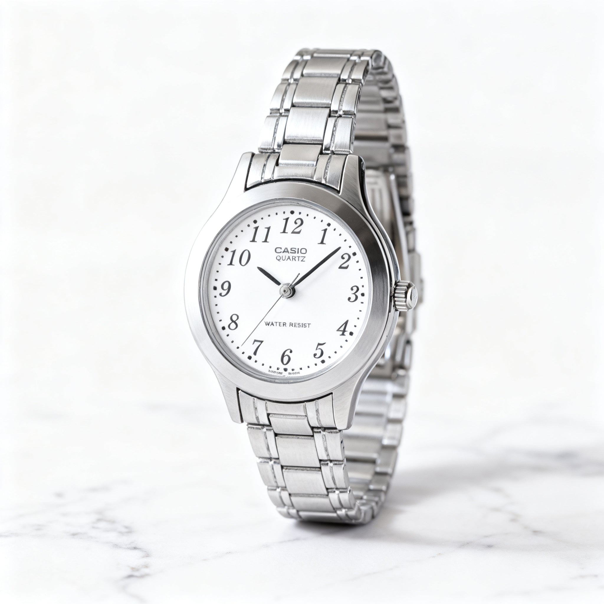 Reloj Casio LTP-1128A-7B Analógico Plateado – Dama
