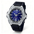 Reloj Casio MWA-100H-2AV Analógico Negro y Azul 100M – Caballero