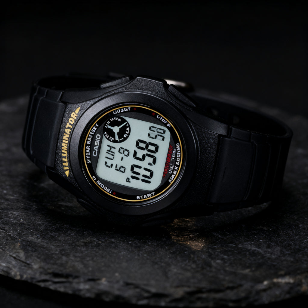 Reloj Casio F-200W-9A Digital Negro Illuminator – Caballero