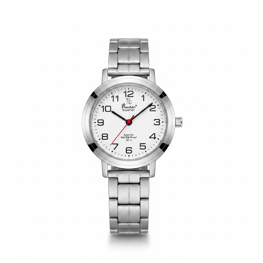 Reloj para Dama RQ'2449 IPS – Plateado con Esfera Blanca