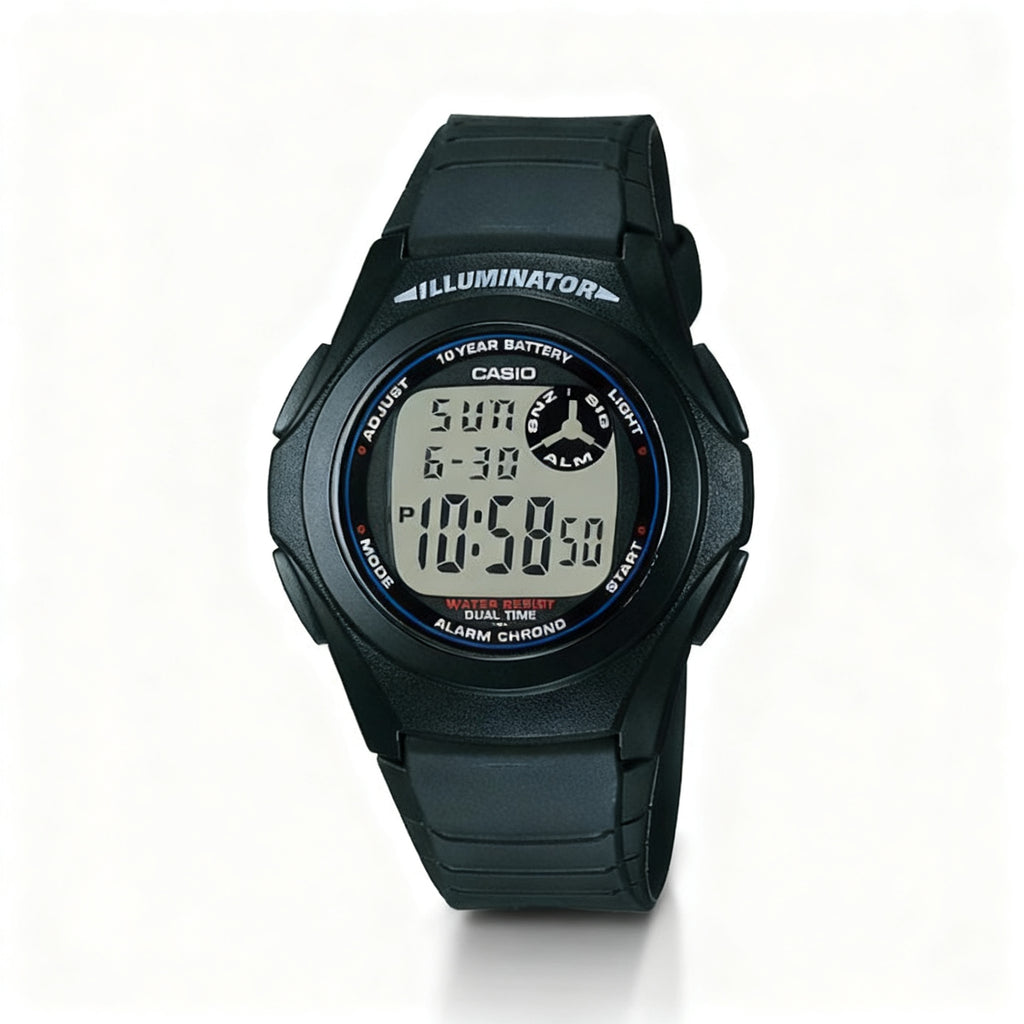 Reloj Casio F-200W-1A Digital Negro Illuminator – Caballero