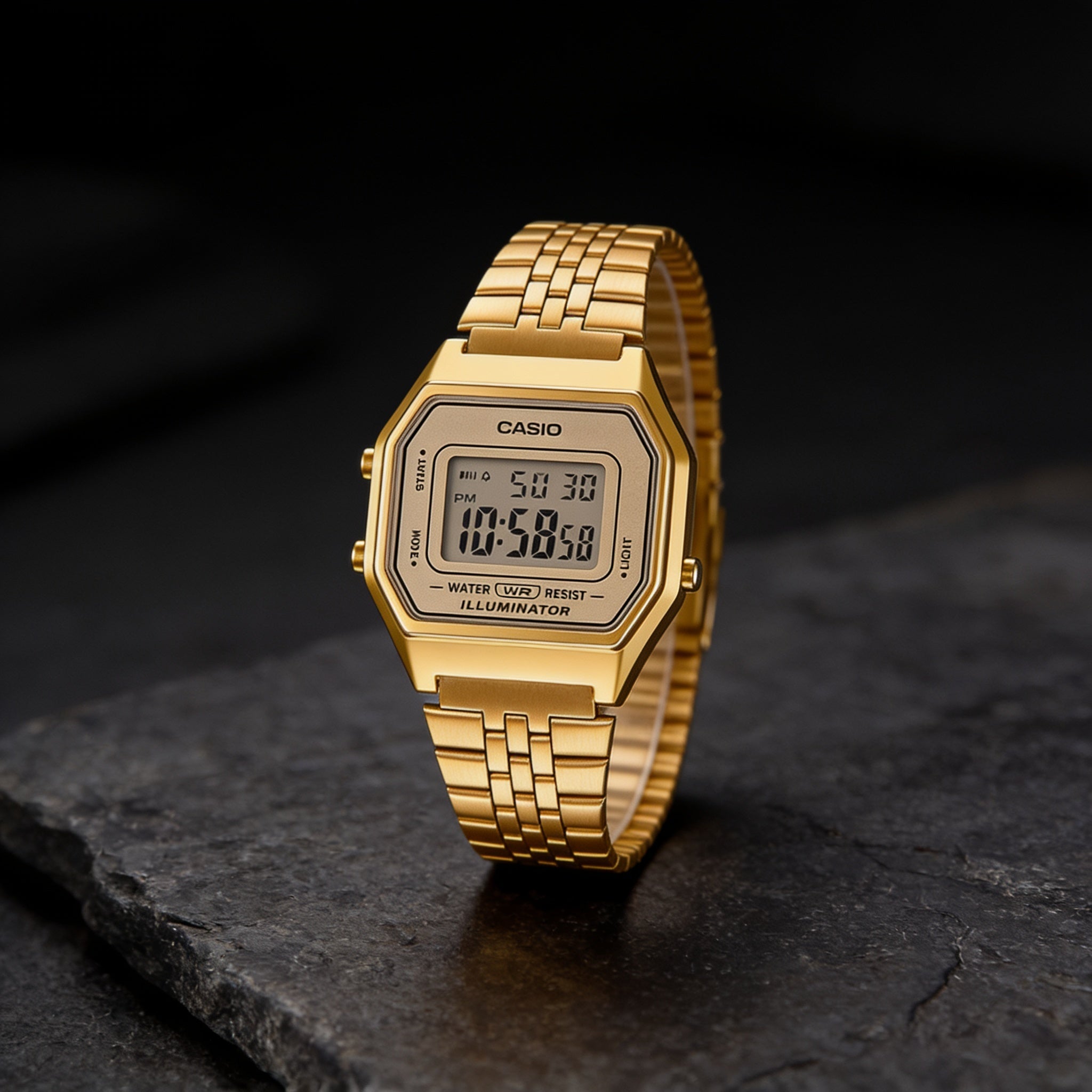 Reloj Casio Vintage LA680WGA-9 Digital Dorado – Unisex