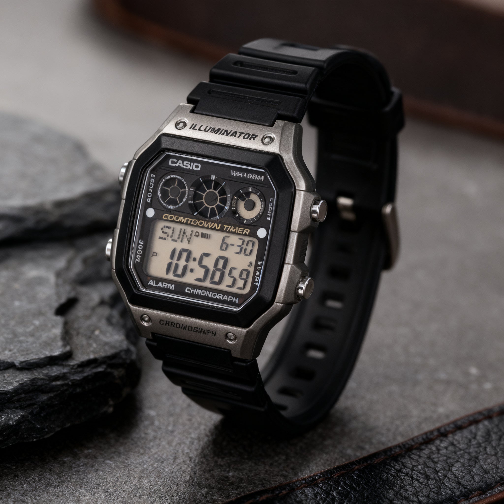 Reloj Casio AE-1300WH-8AV Digital Negro y Gris 100M – Caballero