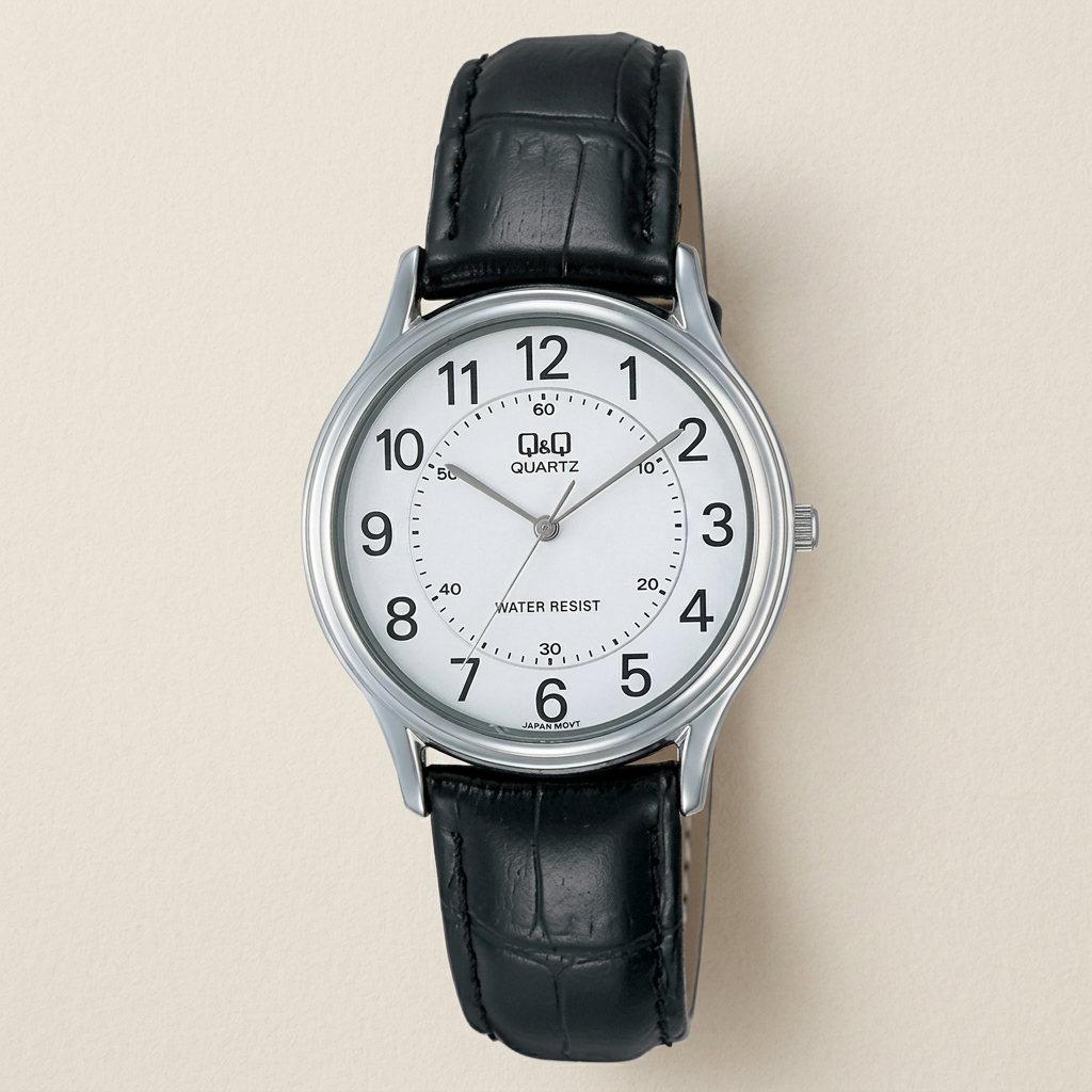 Título: Reloj Q&Q VG68J304Y para Caballero – Correa Negra