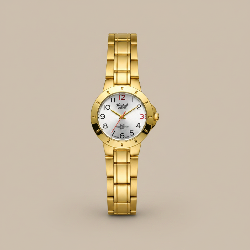 Reloj para Dama RQ'2603B IPY – Dorado con Esfera Clara