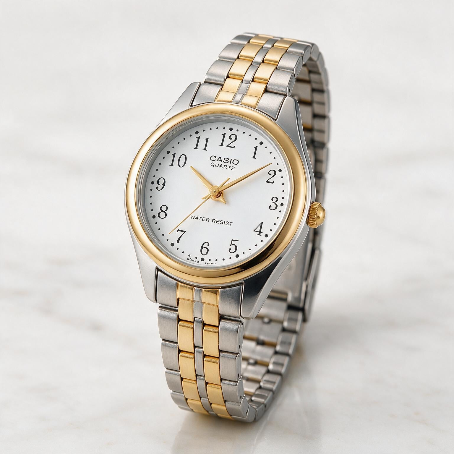 Reloj Casio LTP-1129G-7B Analógico Bicolor – Dama