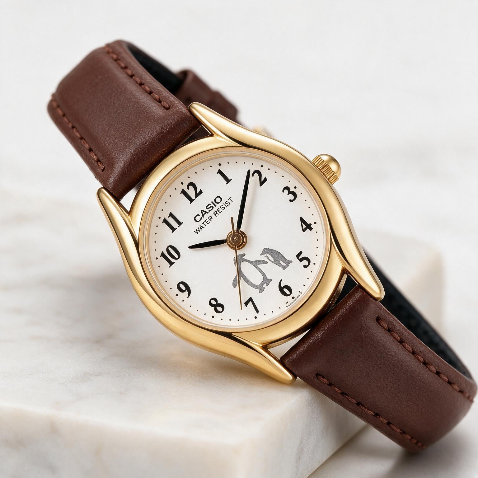 Reloj Casio LTP-1094Q-7B6R Analógico Dorado con Correa de Cuero – Dama