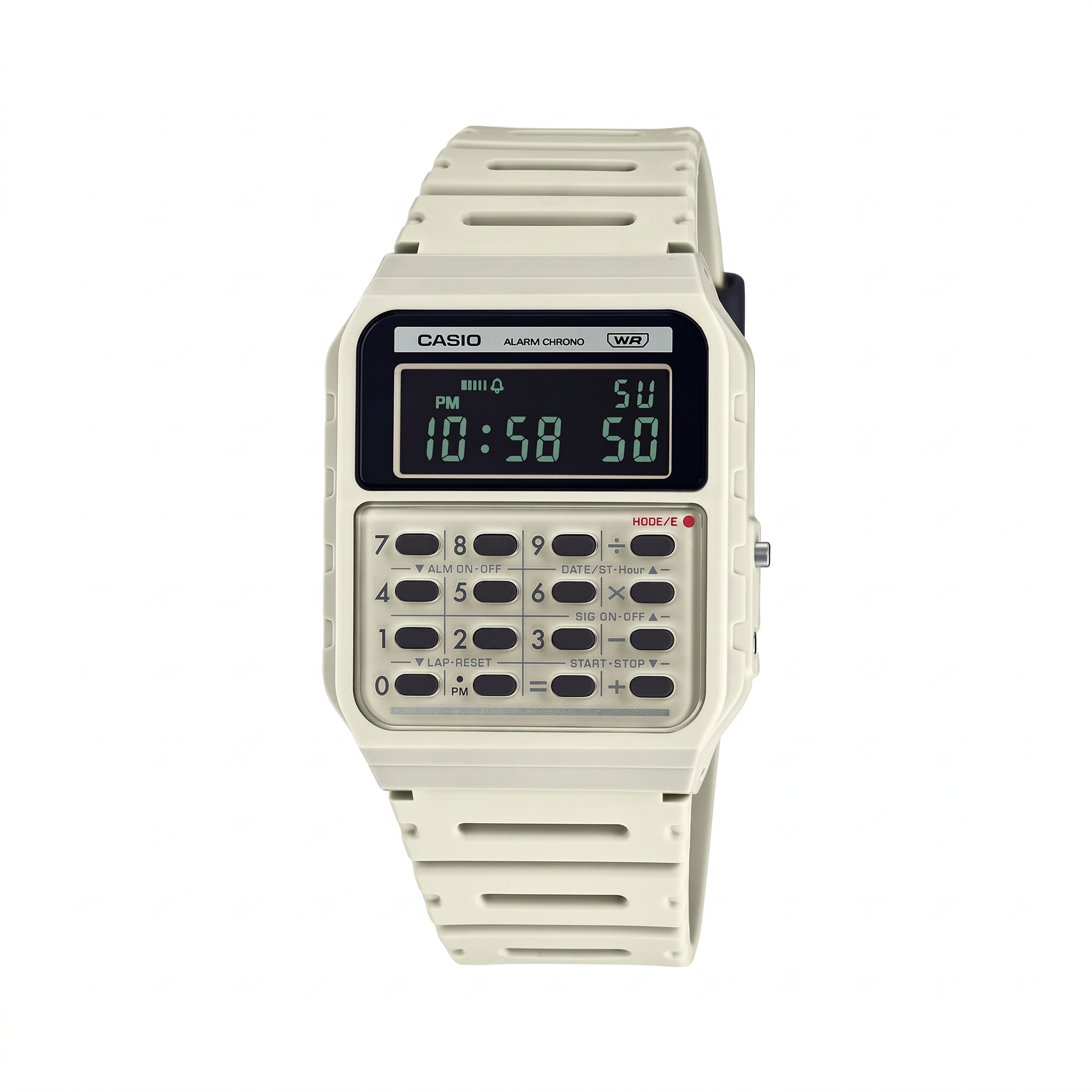 Reloj Casio CA-53WB-8B Digital Marfil con Calculadora – Unisex